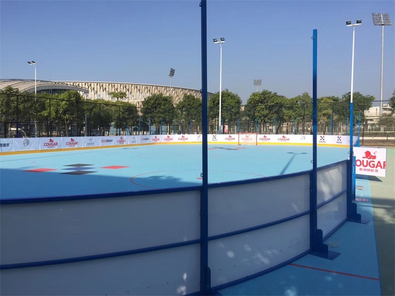 轮滑冰球围栏案例